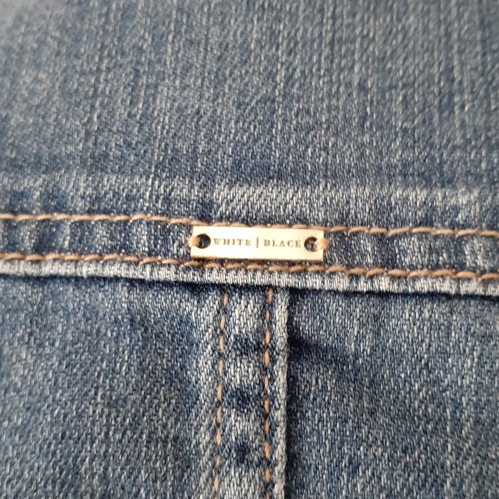 SOLD - WHBM jewel neck denim jacket - Picture 12 of 16